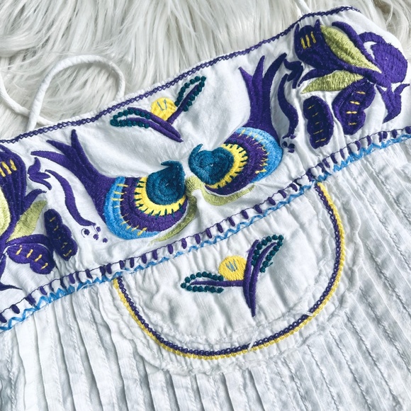 SOLD 💔 Free People Embroidered Baby Doll Dress 💔 - Picture 2 of 8